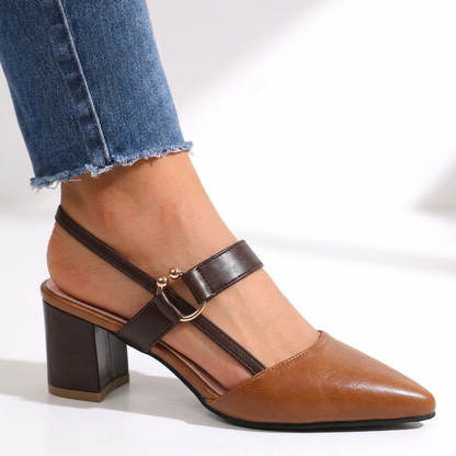 ZARELA LEATHER HEEL