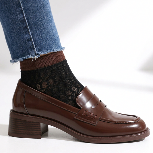 ALINA LEATHER HEEL