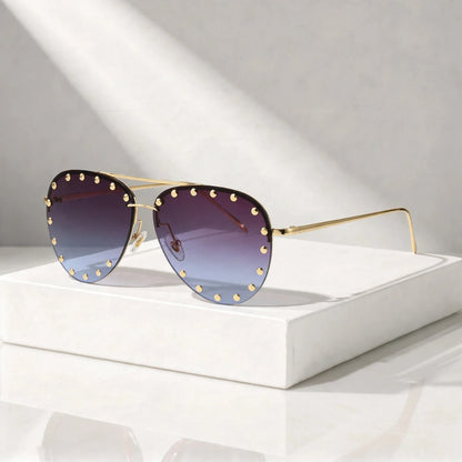 CARINA STUDDED SUNGLASSES