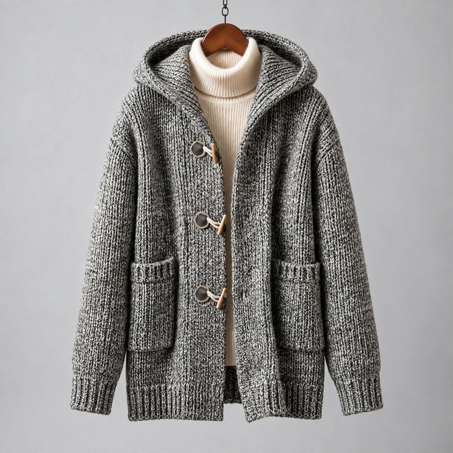FLINT HOODED CARDIGAN