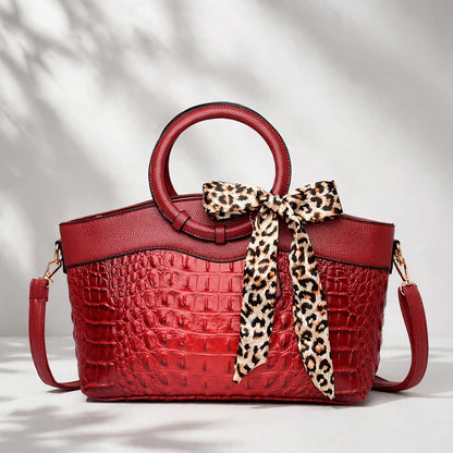 MAEVE CROC RING HANDBAG