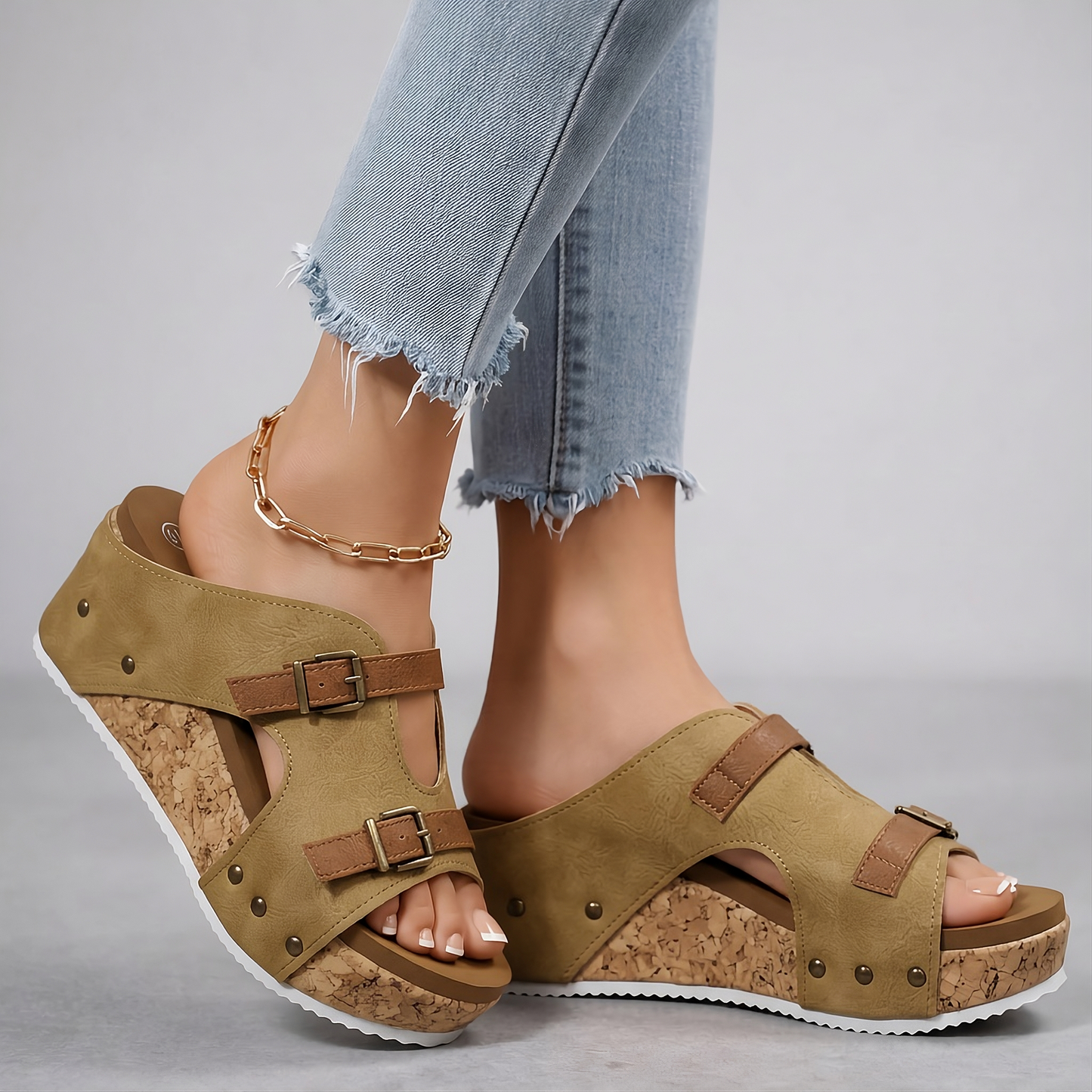 RENELLE LEATHER SANDAL