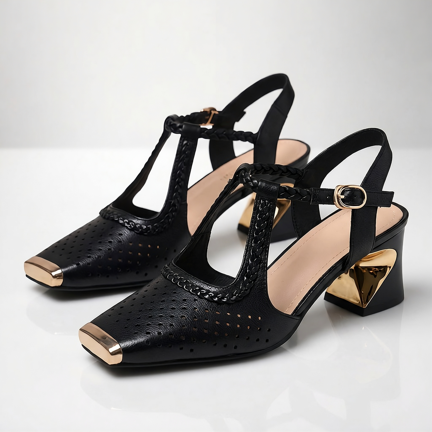 VALERINE LEATHER HEEL