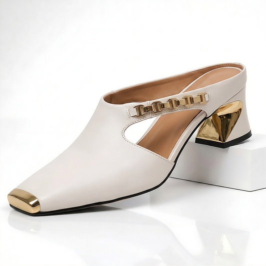 EVELINE LEATHER HEEL