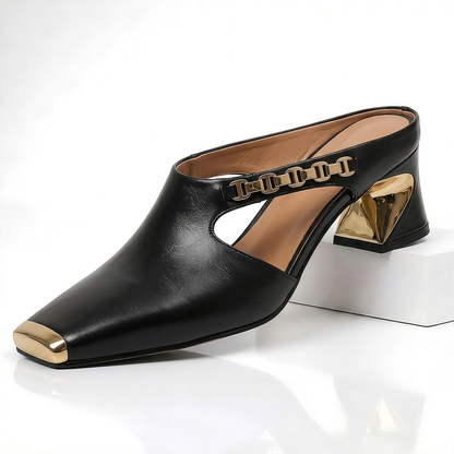 EVELINE LEATHER HEEL
