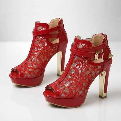 VIVAROSE LACE HEEL