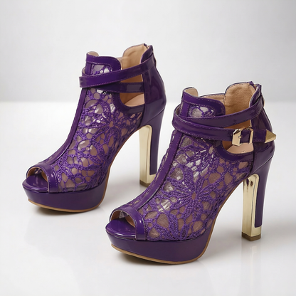 VIVAROSE LACE HEEL
