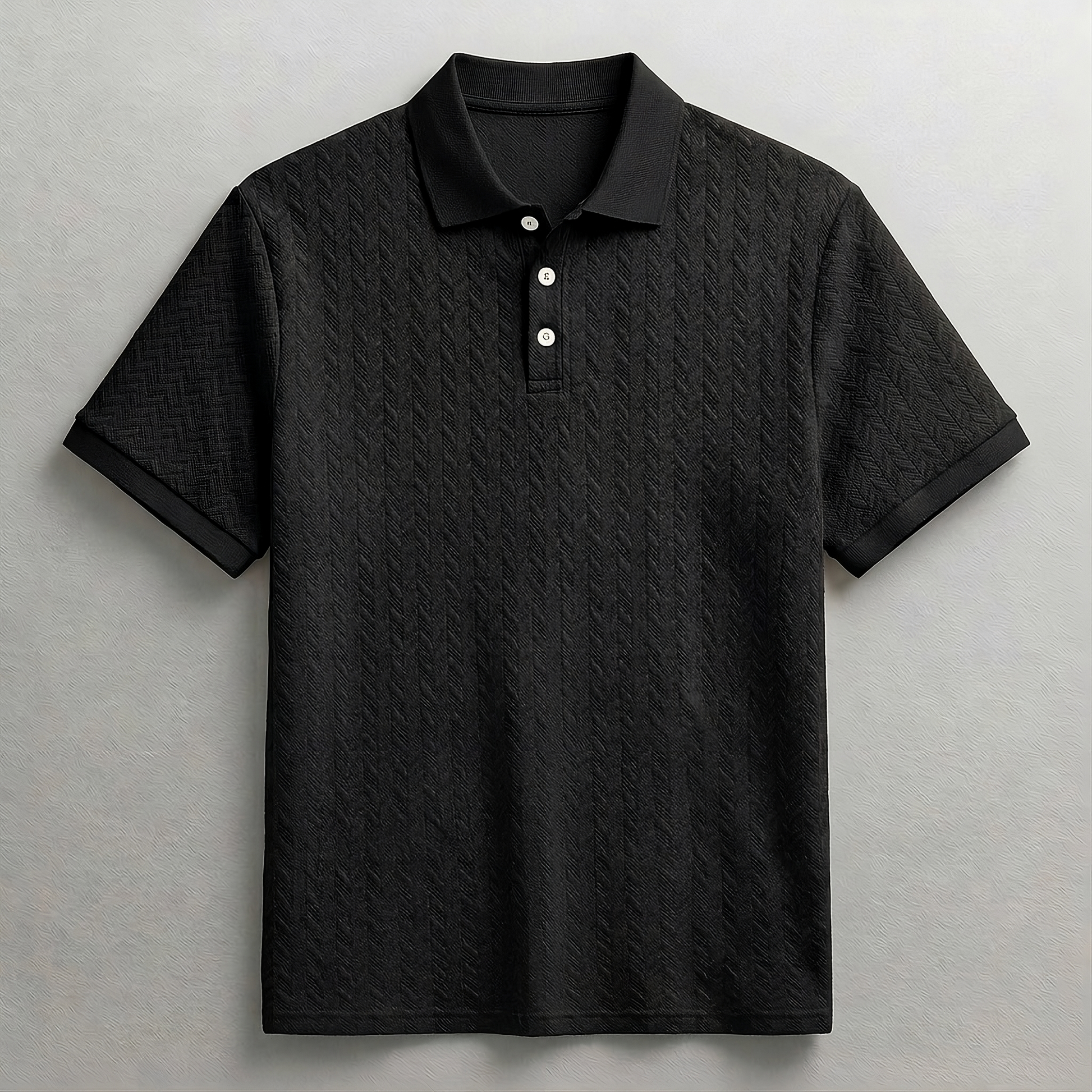 BENNETT CABLE KNIT POLO – Zander Hill BENNETT CABLE KNIT POLO – Zander Hill