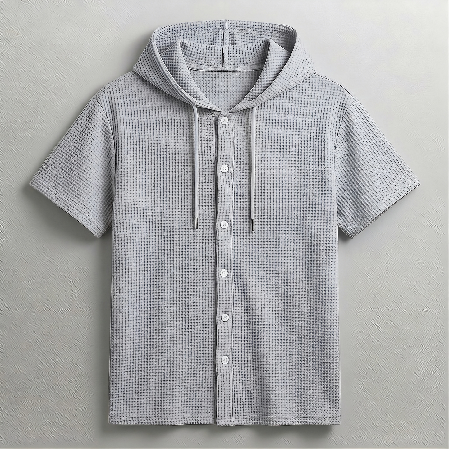 KAI WAFFLE HOODED SHIRT