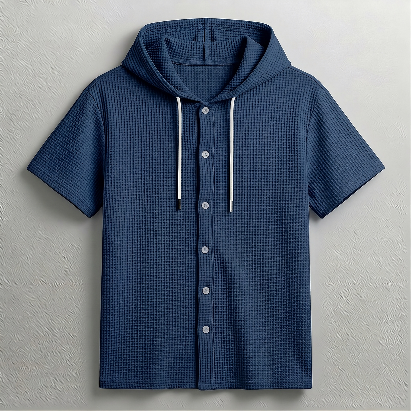 KAI WAFFLE HOODED SHIRT