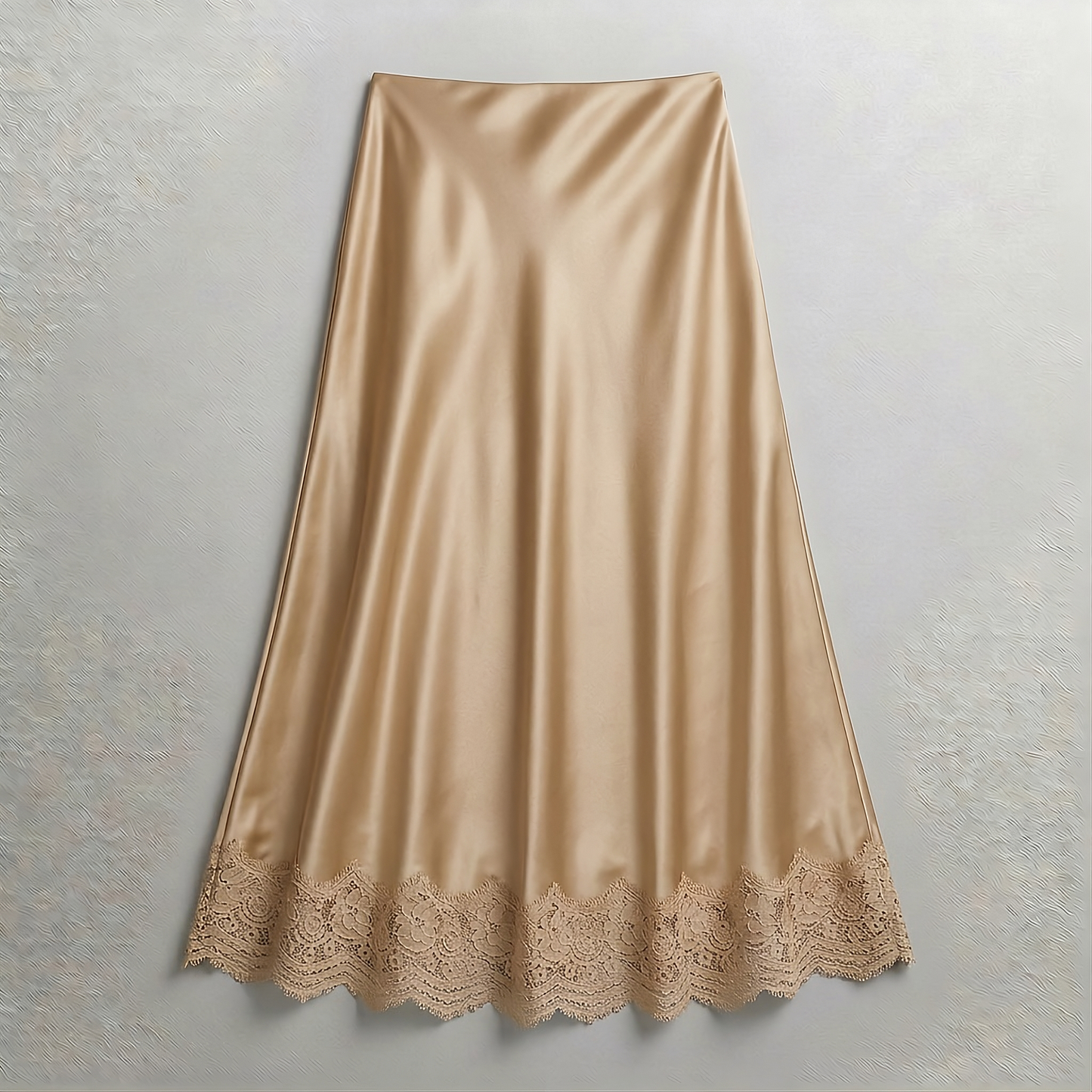 ELOISE SATIN LACE SKIRT