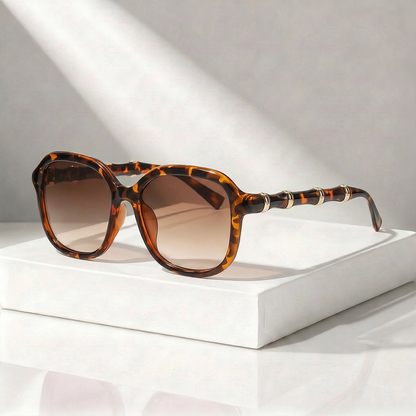NORA BAMBOO ROUND SUNGLASSES