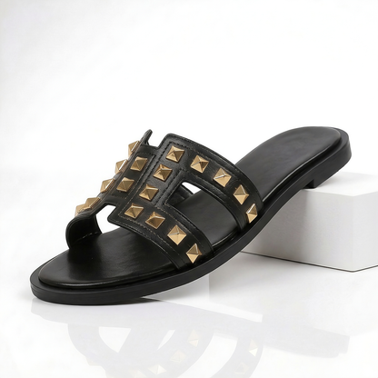 MILA STUDDED CUTOUT SLIDE