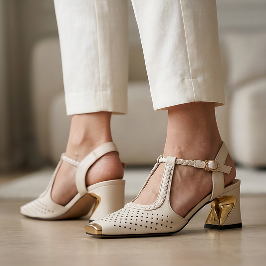 VALERINE LEATHER HEEL