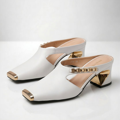 EVELINE LEATHER HEEL