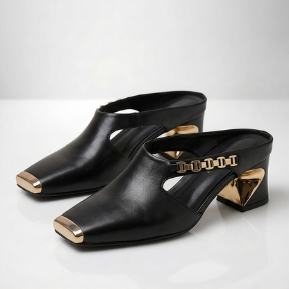 EVELINE LEATHER HEEL
