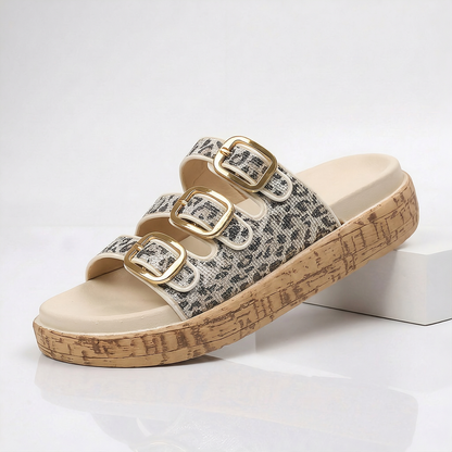 LARA TRIPLE BUCKLE SLIDE