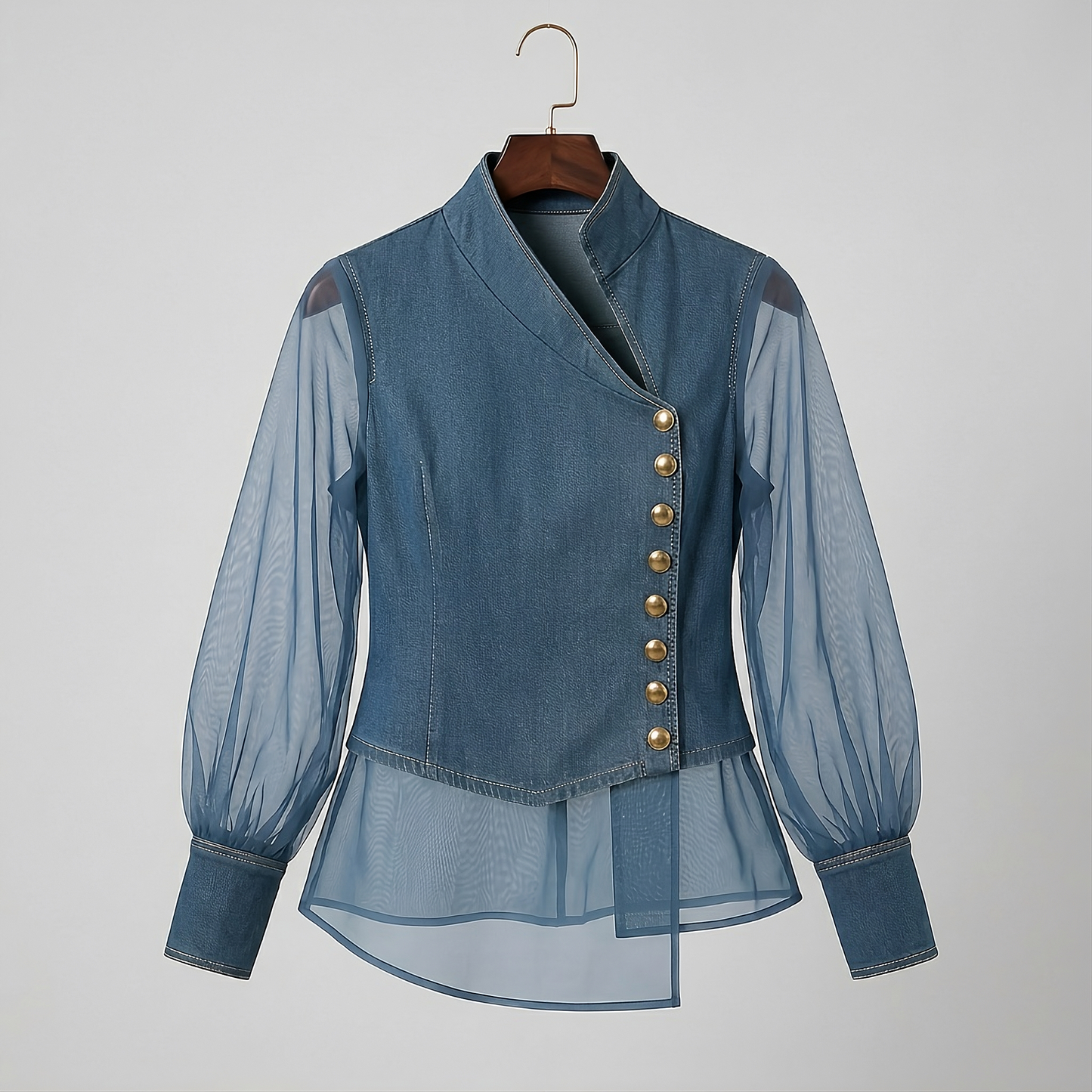 ODETTE DENIM BLOUSE