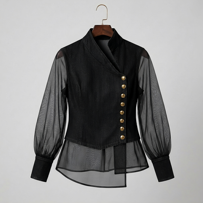 ODETTE DENIM BLOUSE