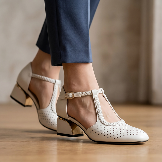 MERELYN LEATHER HEEL