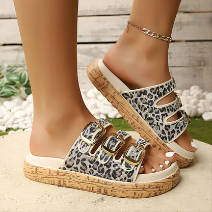 LARA TRIPLE BUCKLE SLIDE
